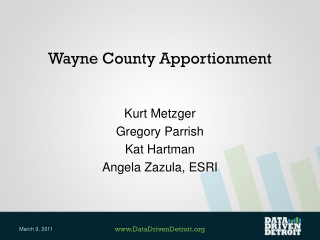 Wayne County Apportionment