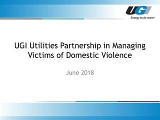 UGI Utilities Partnership in Managing Victims of Domestic Violence