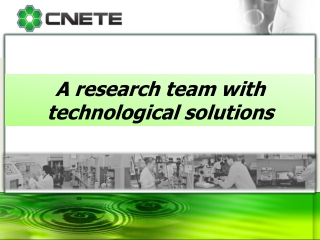 A research team with technological solutions