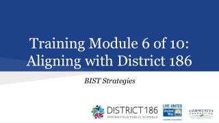 Training Module 6 of 10: Aligning with District 186
