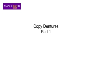 Copy Dentures Part 1