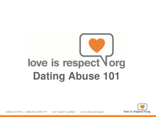 Dating Abuse 101
