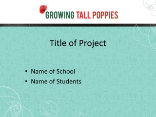 Title of Project