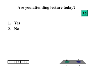 Are you attending lecture today?