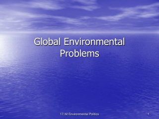 Global Environmental Problems