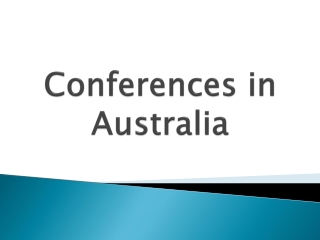 Conferences in Australia-Apiar.org.au