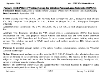 Project: IEEE P802.15 Working Group for Wireless Personal Area Networks (WPANs)