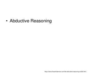 Abductive Reasoning