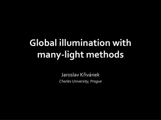 Global illumination with many-light methods