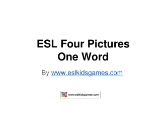 ESL Four Pictures One Word