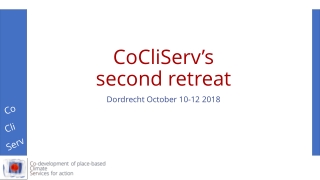 CoCliServ’s second retreat