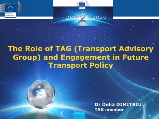 The Role of TAG (Transport Advisory Group) and Engagement in Future Transport Policy