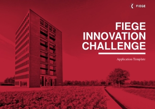 FIEGE INNOVATION CHALLENGE