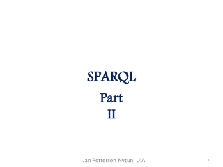 SPARQL Part II