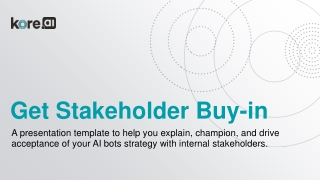 Get Stakeholder Buy-in