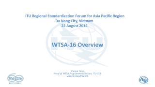 WTSA-16 Overview