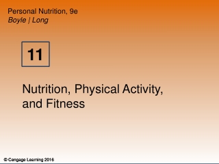 Nutrition, Physical Activity , and Fitness