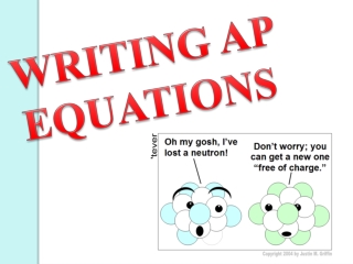 WRITING AP EQUATIONS