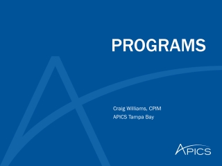 PROGRAMS