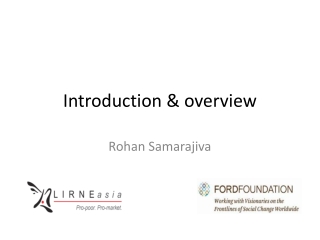 Introduction &amp; overview