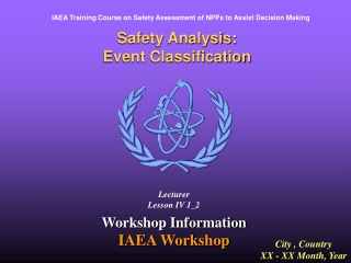 Safety Analysis: Event Classification