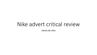 Nike advert critical review
