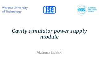 Cavity simulator power supply module