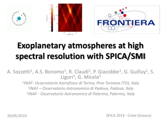 E xoplanetary atmospheres at high spectral resolution with SPICA/SMI