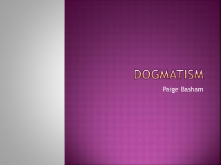 Dogmatism