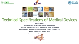 Technical Specifications of Medical Devices