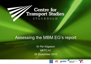 Assessing the MBM EG’s report