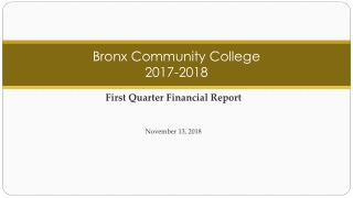 Bronx Community College 2017-2018