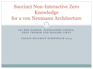 Succinct Non-Interactive Zero Knowledge for a von Neumann Architecture