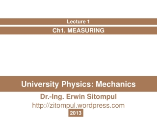 University Physics: Mechanics