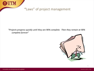 “ Laws” of project management