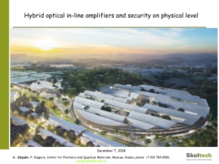 Hybrid optical in-line amplifiers and security on physical level