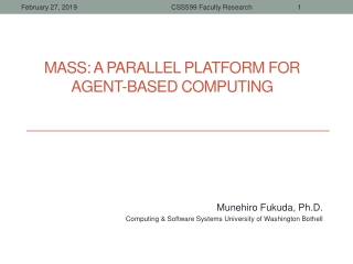 MASS: A Parallel platform for Agent -Based Computing