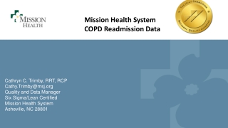 Mission Health System COPD Readmission Data