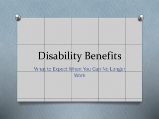 Disability Benefits