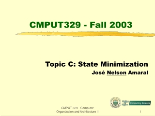 CMPUT329 - Fall 2003