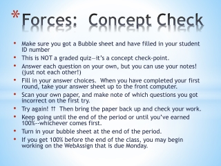 Forces: Concept Check