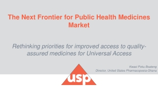 The Next Frontier for Public Health Medicines Market