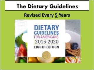 The Dietary Guidelines