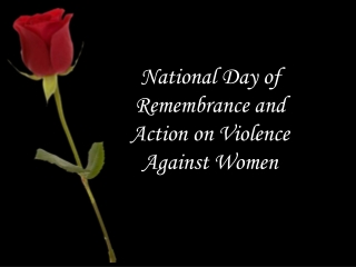 National Day of Remembrance and Action on Violence Against Women