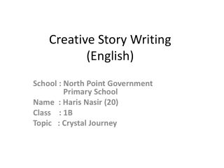 Creative Story Writing (English)