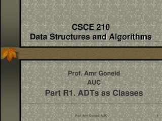 CSCE 210 Data Structures and Algorithms