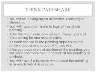 THINK PAIR SHARE