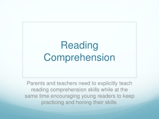 Reading Comprehension