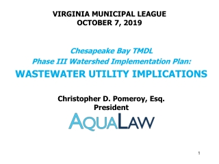 VIRGINIA MUNICIPAL LEAGUE OCTOBER 7, 2019