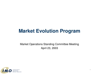 Market Evolution Program